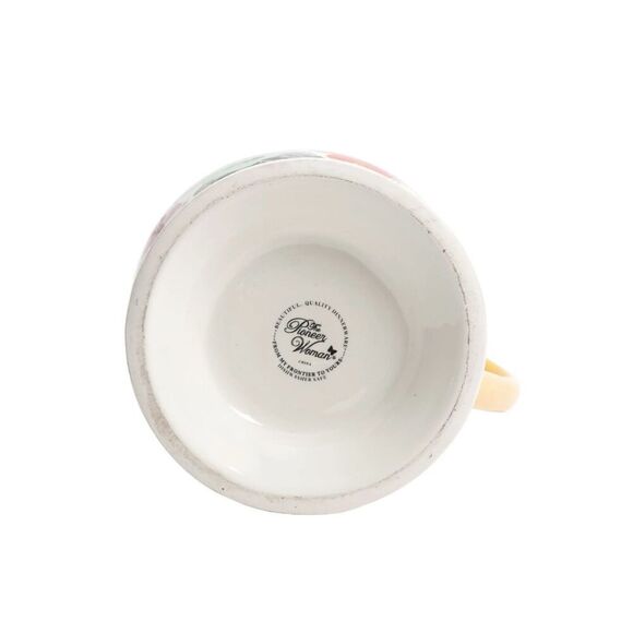 Pioneer Woman Pitcher Stoneware Flea Market Floral Footed 2 Quart - Picture 4 of 7